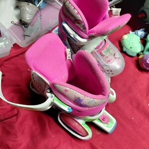pair of Fun Roll Girl's Jr adjustable roller skates. Youth 11-2